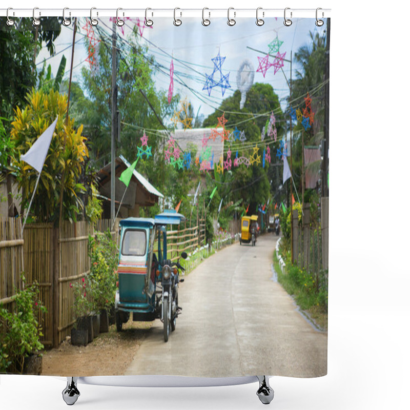 Personality  Philippino Village Shower Curtains