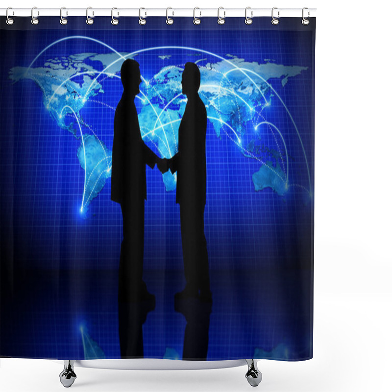 Personality  Global Business Shower Curtains