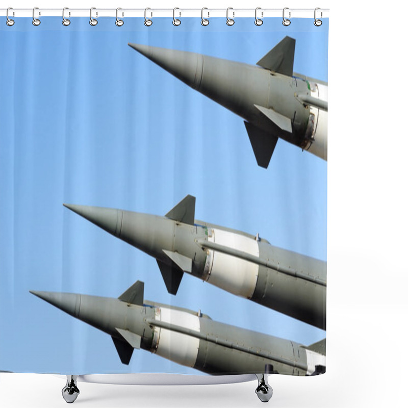 Personality  Ground To Air Missile Shower Curtains