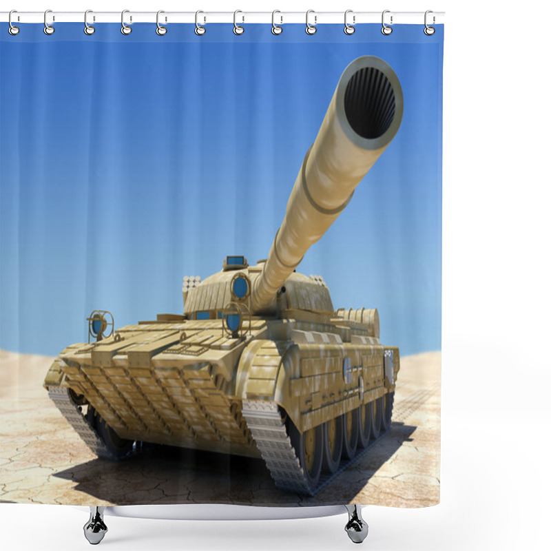 Personality  Army Tank. Shower Curtains