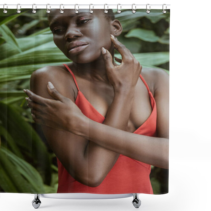 Personality  African Woman Shower Curtains