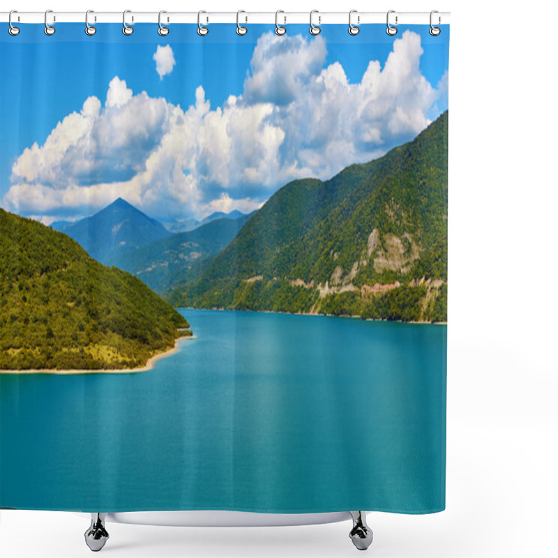 Personality  Mountain Lake Shower Curtains