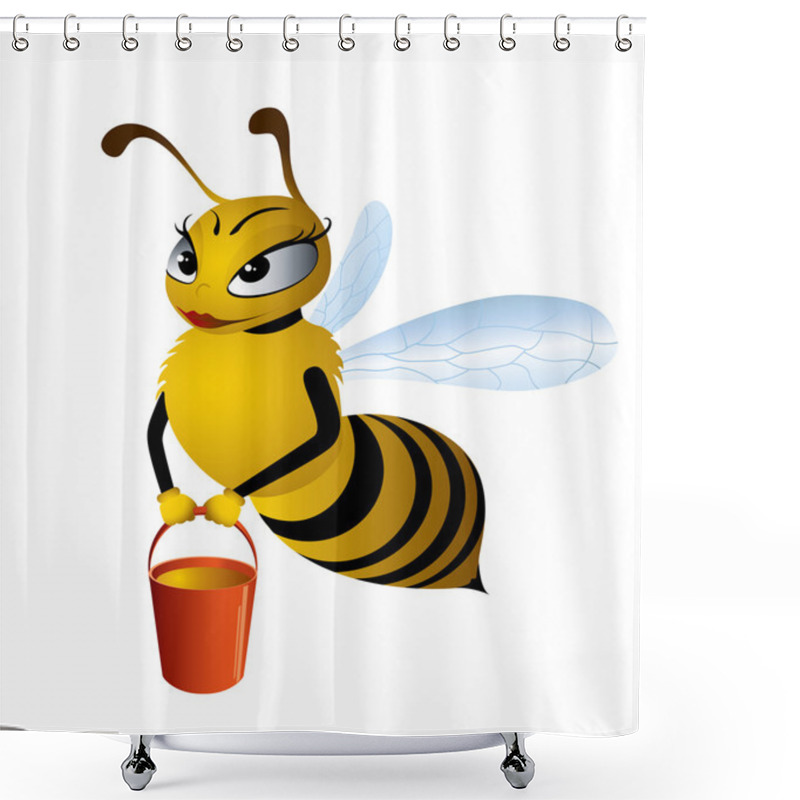 Personality  Pretty Bee Shower Curtains