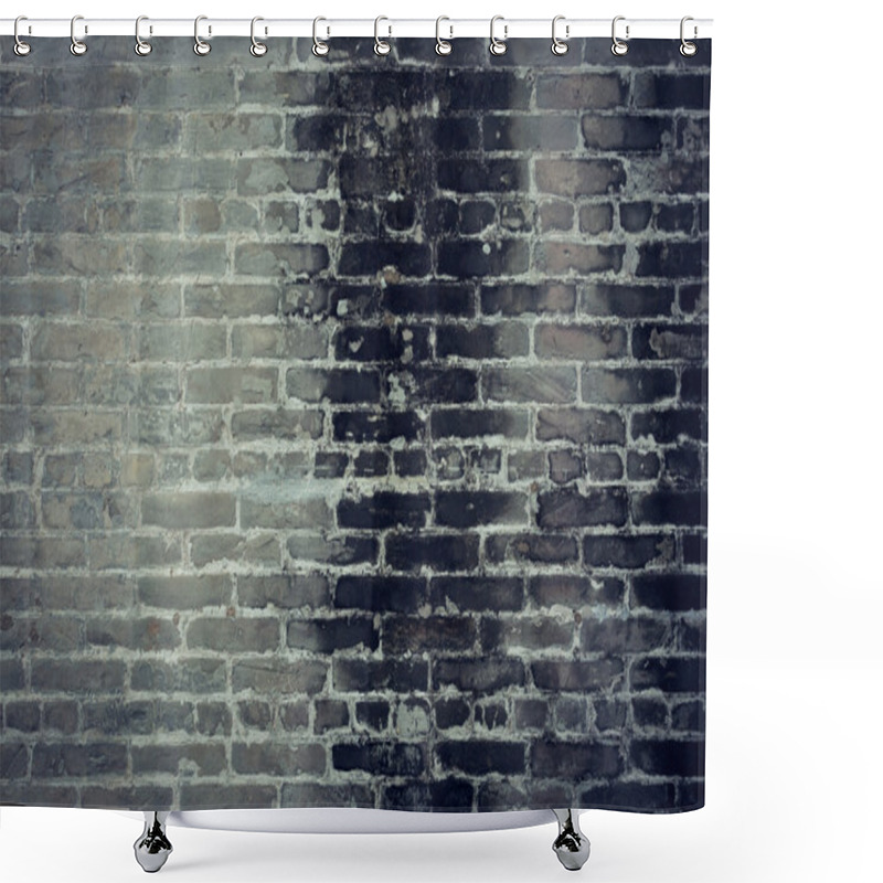 Personality  Dark Brick Wall Background Shower Curtains