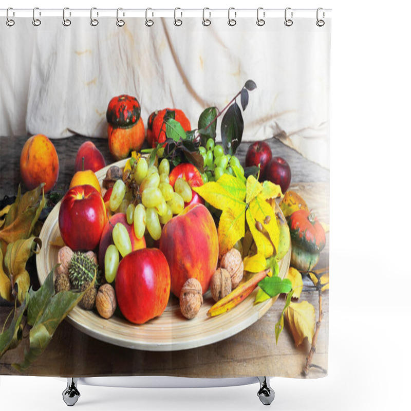 Personality  Still Life With Fruits Shower Curtains