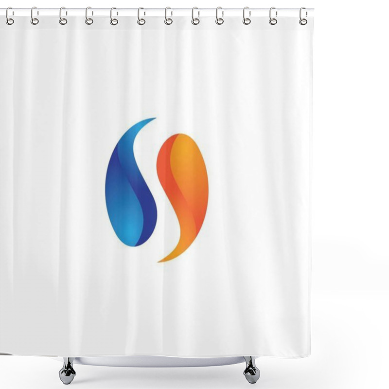 Personality  Yin Yang Icon Shower Curtains