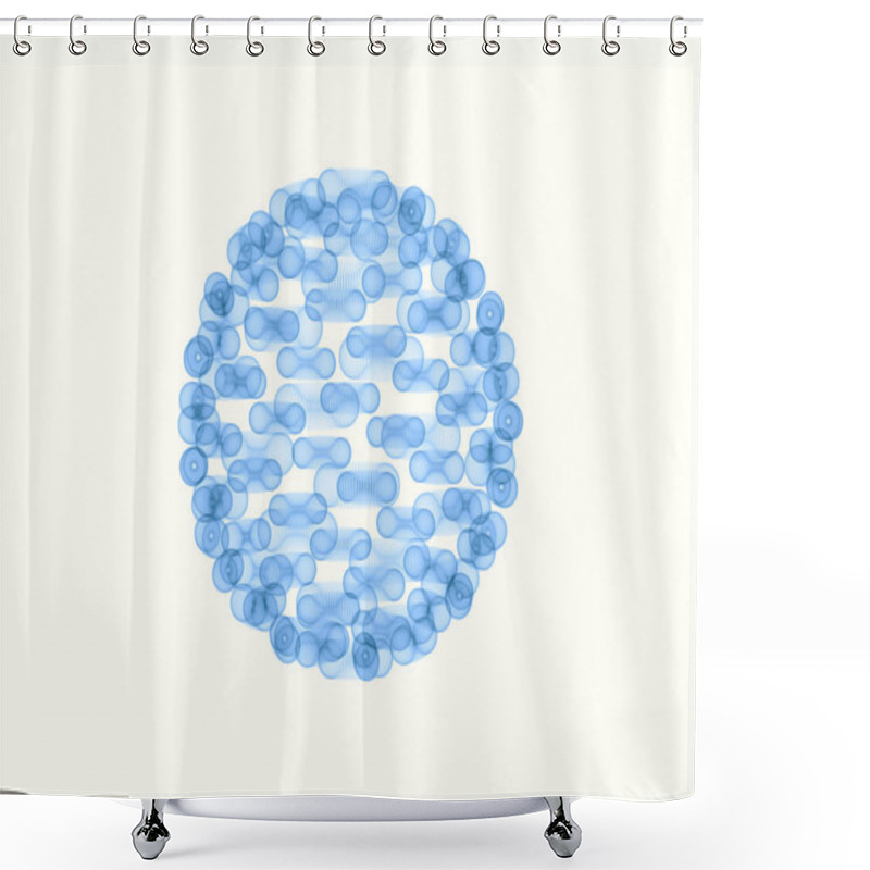 Personality  Spores Of Nanotechnology Shower Curtains