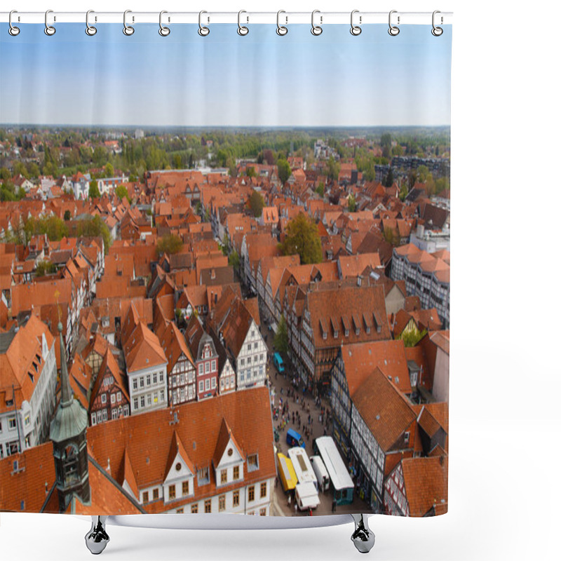 Personality  Celle Rooftops Shower Curtains