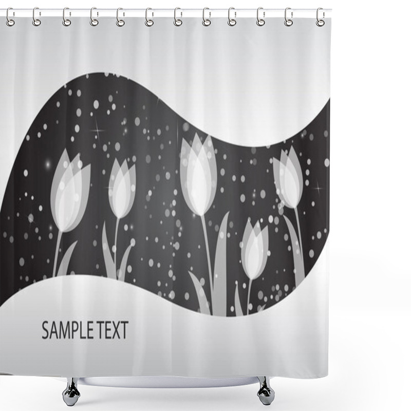 Personality  Vector Abstract Floral Background Shower Curtains