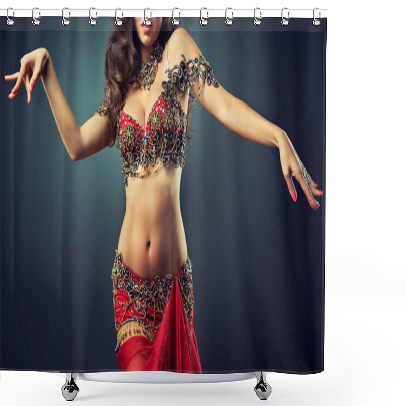 Personality  Ethnic Woman Belly Dancer Shower Curtains