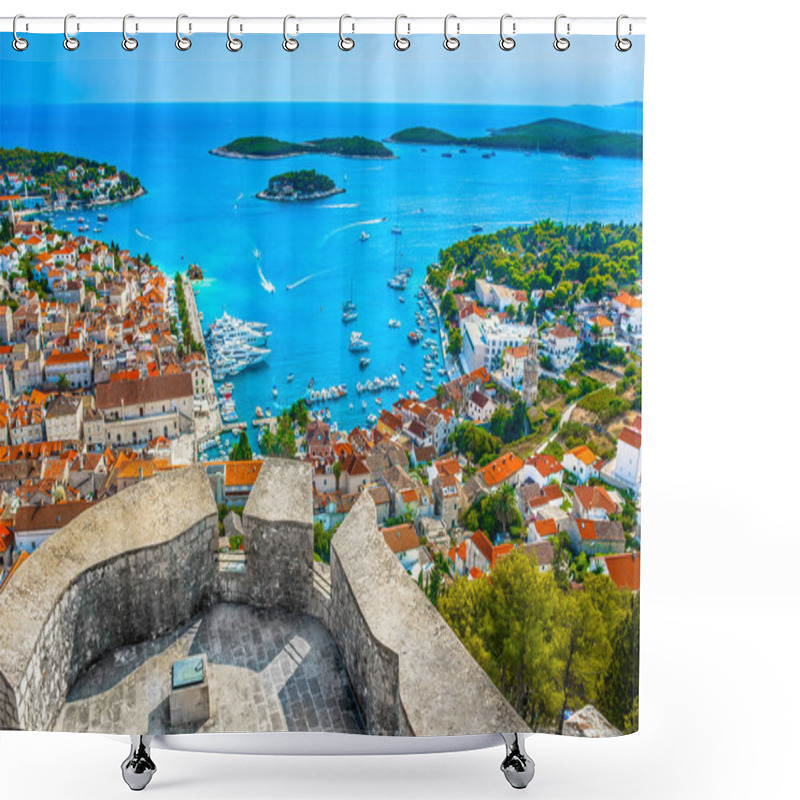 Personality  Hvar Town Adriatic Sea. Shower Curtains