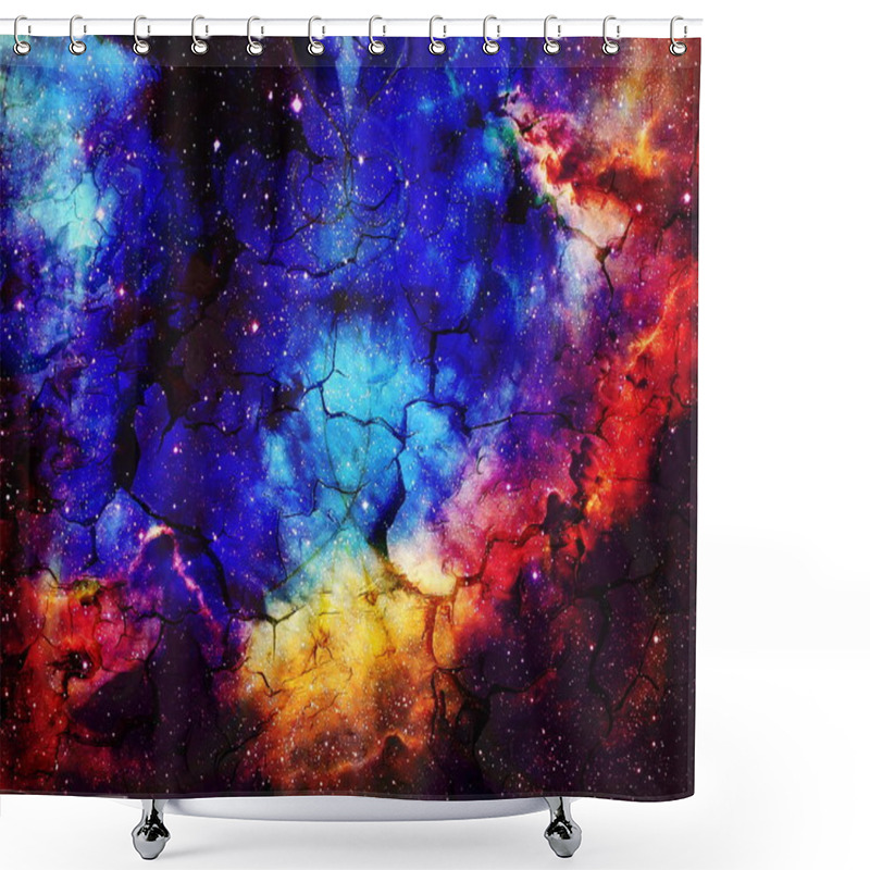 Personality  Nebula, Cosmic Space And Stars, Blue Cosmic Abstract Background. Elements Of This Image Furnished By NASA. Shower Curtains