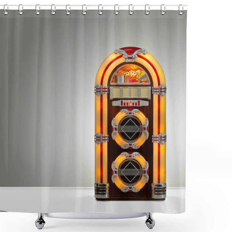 Personality  Retro Jukebox Shower Curtains