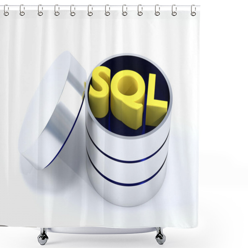 Personality  SQL Database Shower Curtains