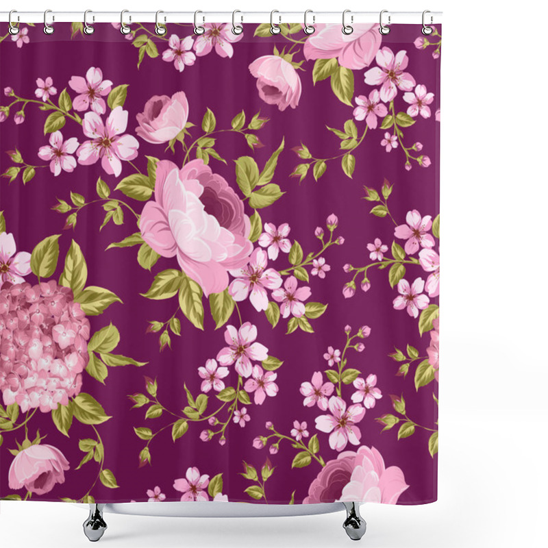 Personality  Luxurious Peony Wallapaper. Shower Curtains