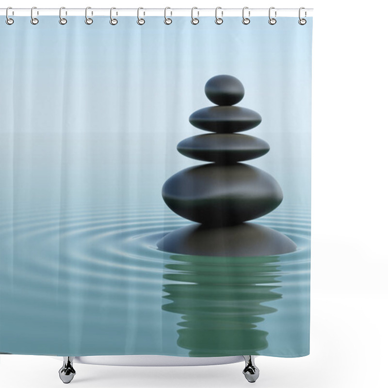 Personality  Zen Stones Shower Curtains