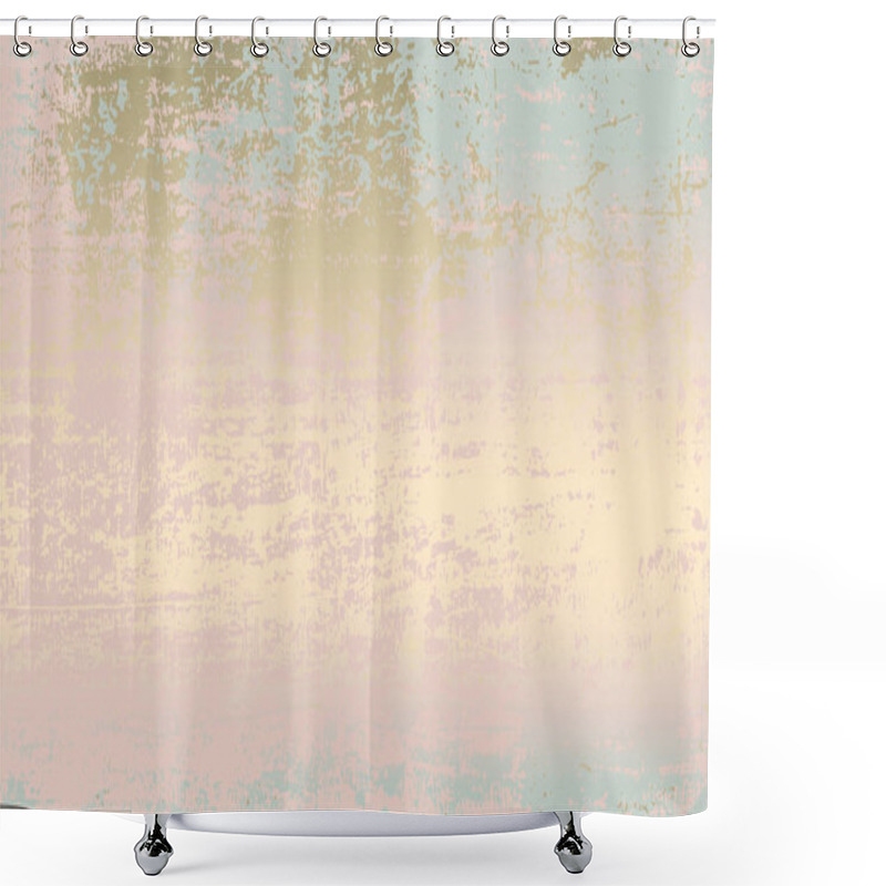 Personality  Vector Illustration Design Of Abstract Grunge Effect Pastel Gold  Shower Curtains