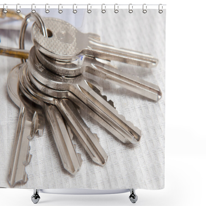 Personality  Keys, Lock, House, Door Shower Curtains