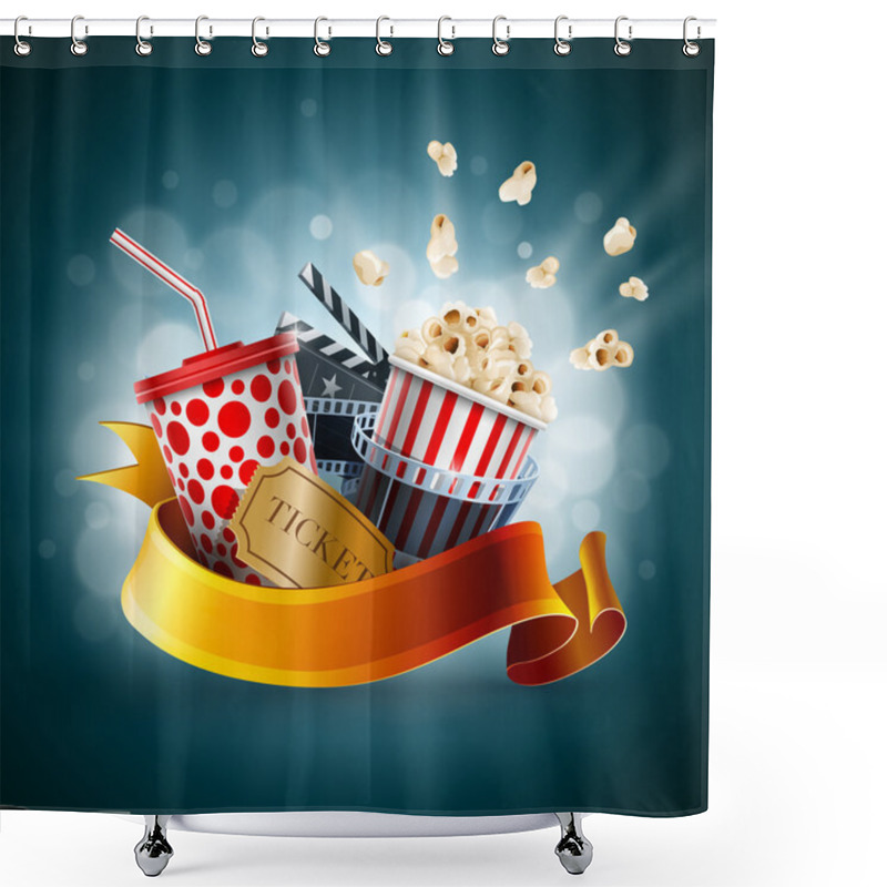 Personality  Cinema Concept Illustration Shower Curtains