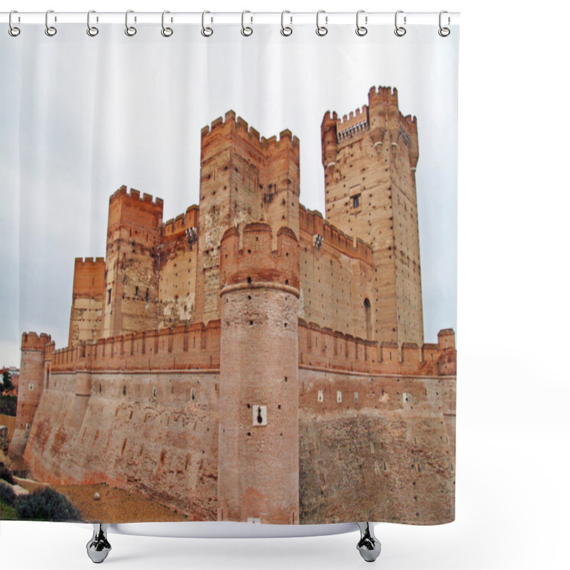 Personality  Medieval Castle On Spain Shower Curtains