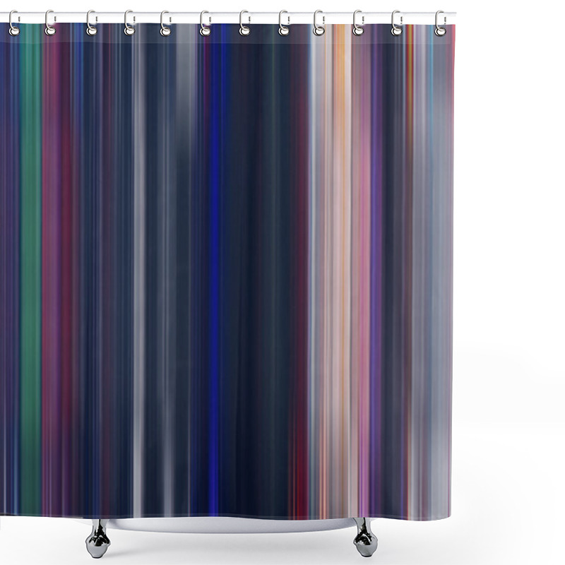 Personality  Multicolored Blurred Abstract Background Texture With Vertical Stripes. Glitches, Distortion On The Screen Broadcast Digital TV Satellite Channels Shower Curtains