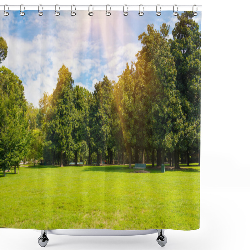 Personality  Green Lawn- Trees Shower Curtains