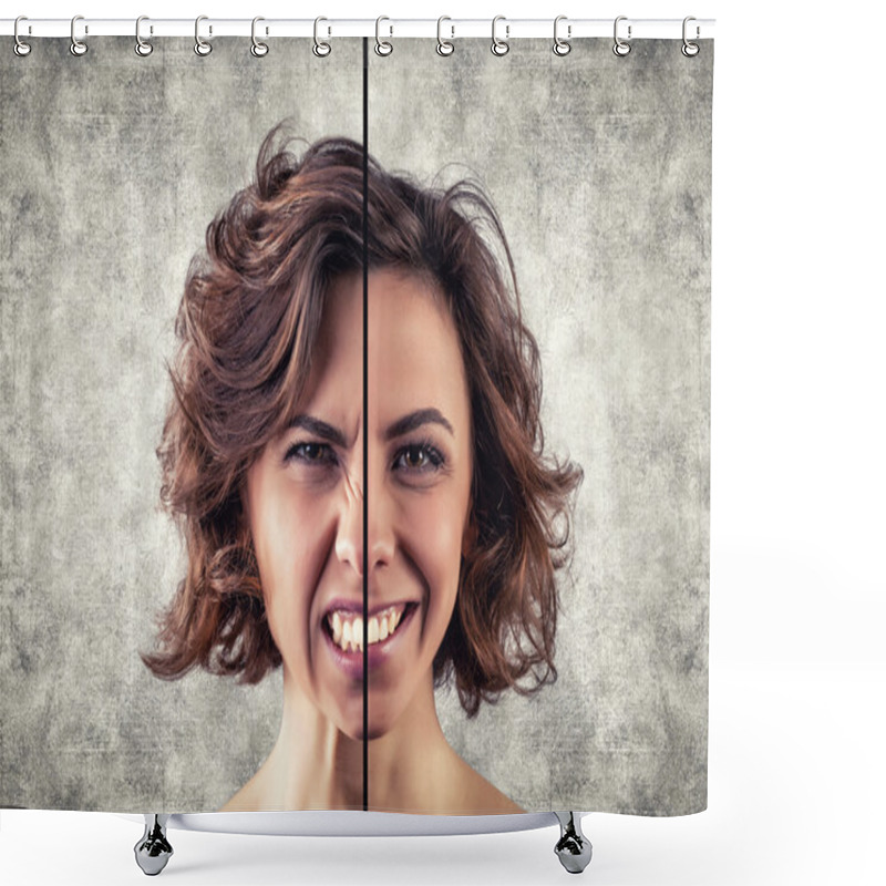 Personality  Different Emotions Shower Curtains