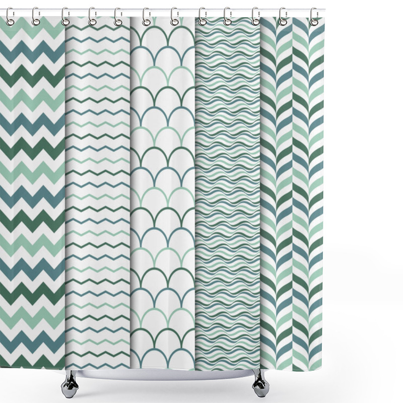 Personality  Seamless Geometric Patterns Shower Curtains