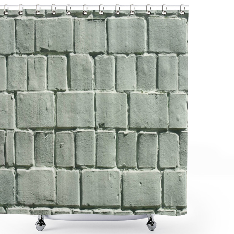 Personality  Full Frame Image Of Brick Wall Background Shower Curtains