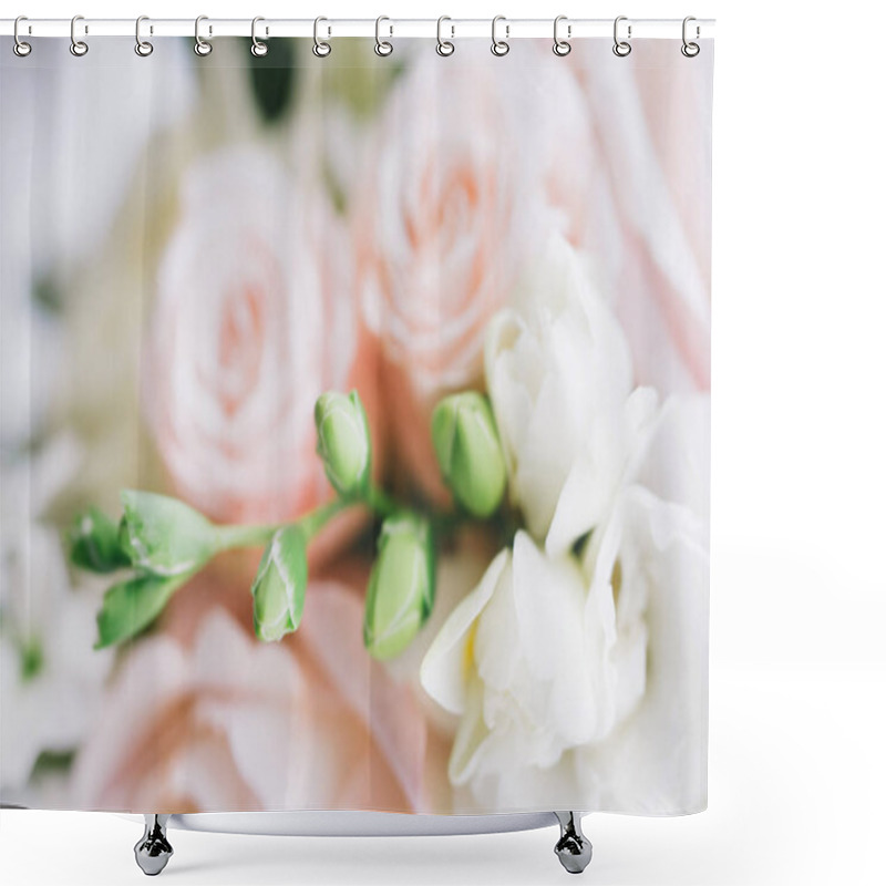 Personality  Wedding Bridal Bouquet Shower Curtains