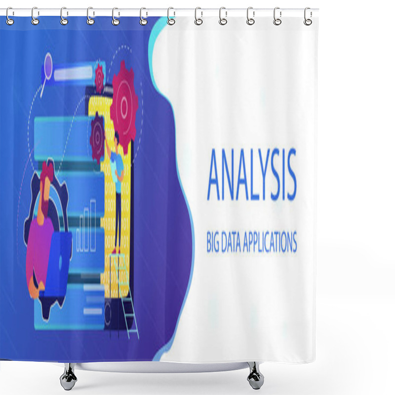 Personality  Big Data Applications Header Banner. Shower Curtains