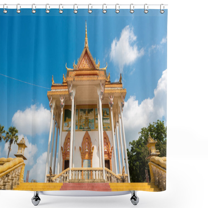 Personality  Khmer Temple From Monastery Near Phnom Penh. Khmer Architecture. Shower Curtains