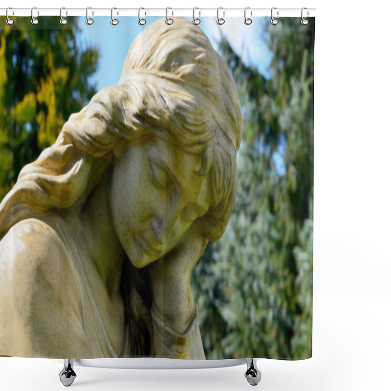 Personality  Angel Monument Shower Curtains