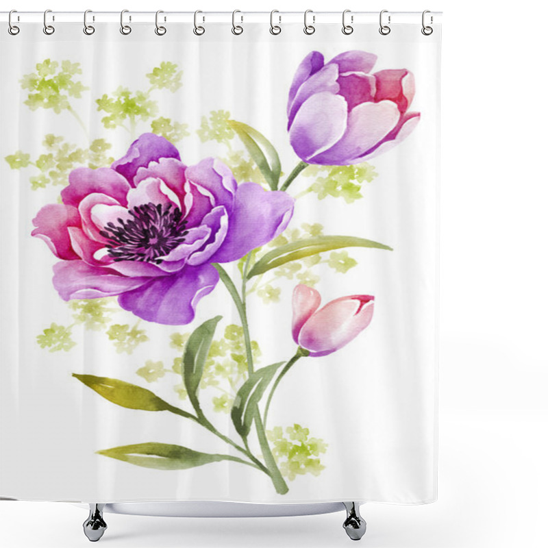 Personality  Flowers Shower Curtains