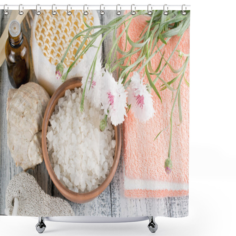 Personality  Spa Salon With Sea Salt   Shower Curtains