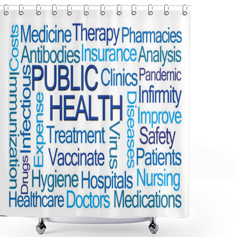 Personality  Public Health Word Cloud Shower Curtains