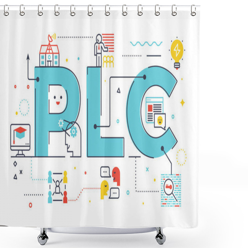 Personality  PLC : Professional Learning Community Shower Curtains