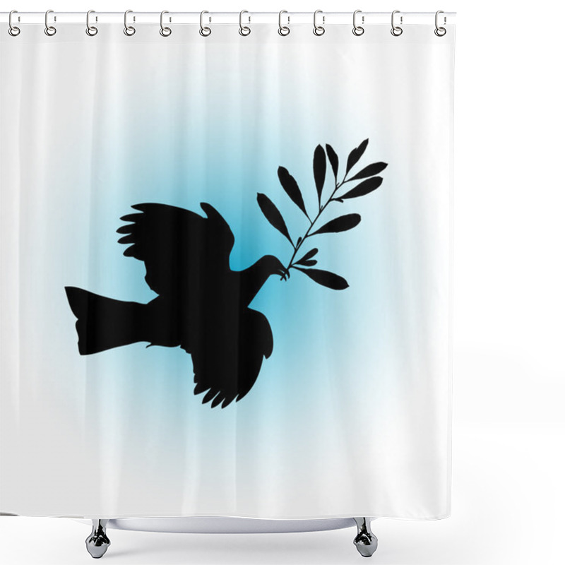 Personality  Peace Dove Shower Curtains