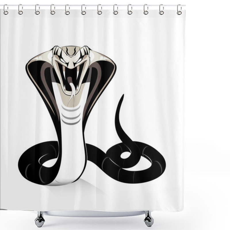 Personality  King Cobra Shower Curtains