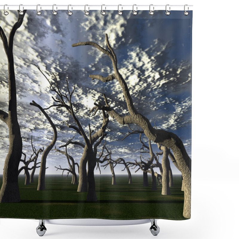 Personality  Dead Forest Shower Curtains