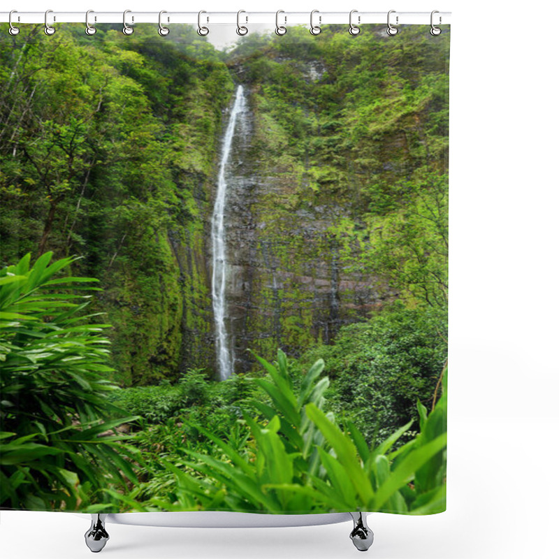 Personality  Waimoku Falls Waterfall  Shower Curtains