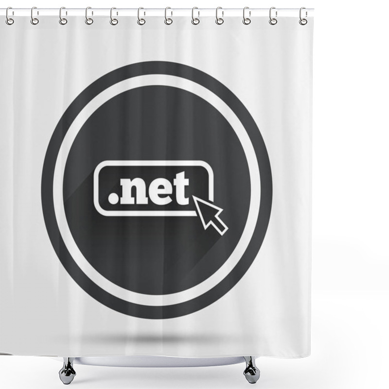 Personality  Domain NET Sign Icon.  Shower Curtains