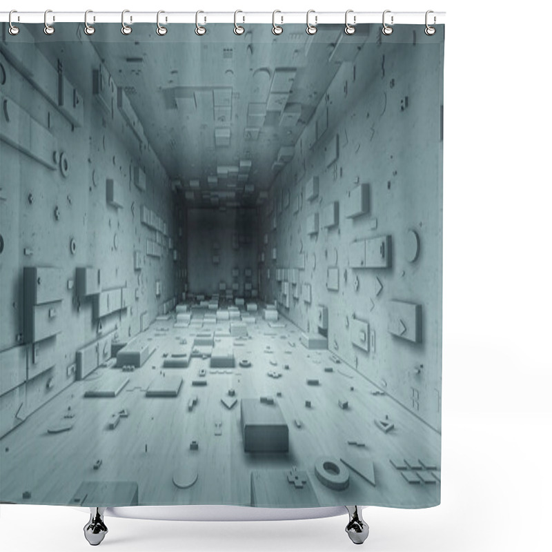 Personality  Futuristic Interior Shower Curtains