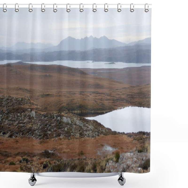 Personality  Surreal Scottish Landscape Shower Curtains