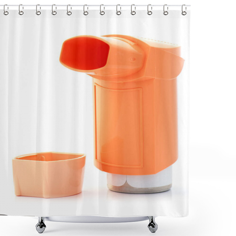 Personality  Orange Asthma Inhaler And A Hood Shower Curtains