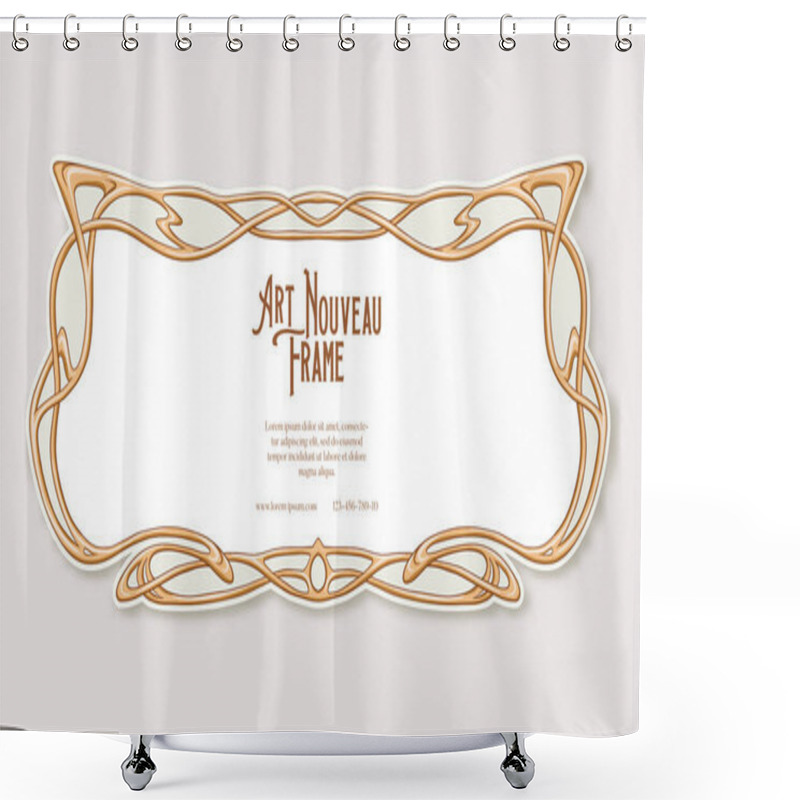 Personality  Label, Decorative Frame, Border. Shower Curtains