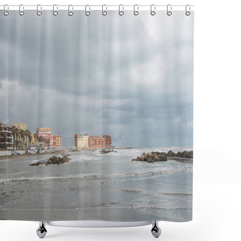 Personality  Stormy Day Shower Curtains