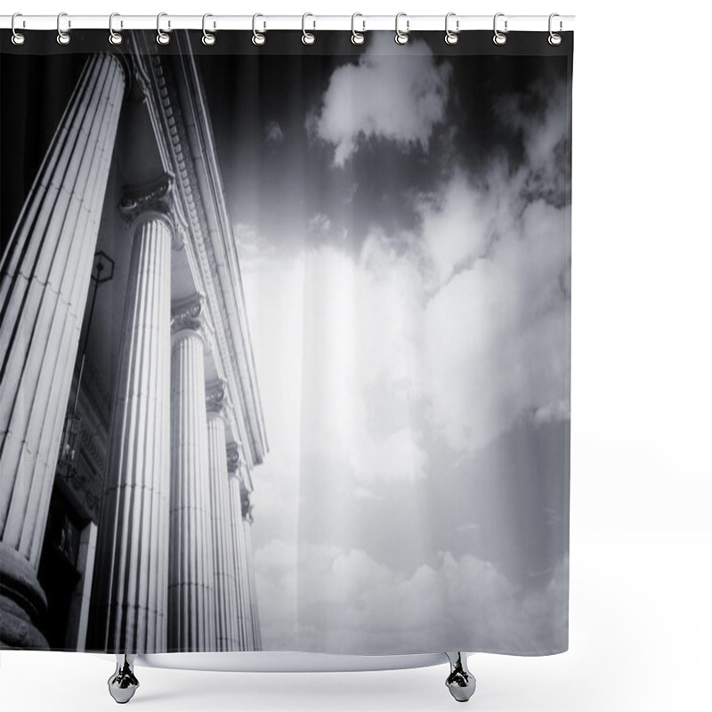 Personality  Greek Pillars Shower Curtains