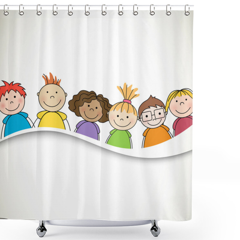 Personality  Small Kids Shower Curtains