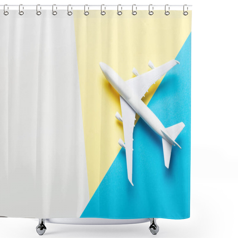 Personality  Miniature Airplane Travel Theme Shower Curtains